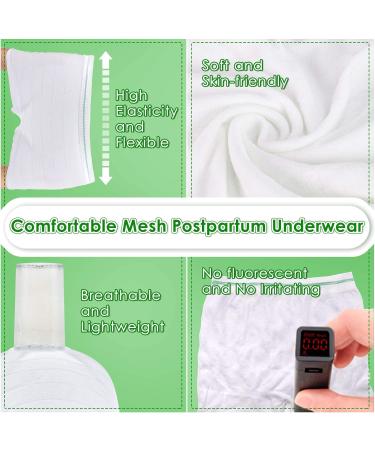 HANSILK Women's Seamless Postpartum Underwear - 3 Pack High Waist C-Section Recovery Maternity Underwear in White - Breathable & Comfortable - Buy Online on GoSupps.com
