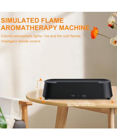 Flames Aromatherapy Diffuser - 200ml Fragrance Oil Humidifier with Remote Control 7 Color LED Lights & Auto Shut-Off - Buy Online on GoSupps.com