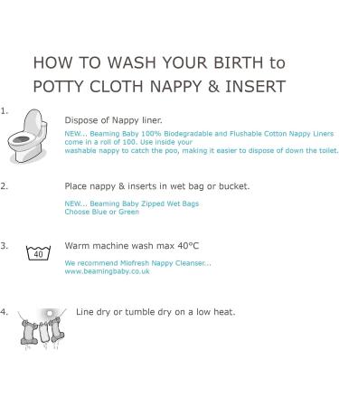 Beaming Baby Biodegradable Nappy Liners - 100 Liners per Roll | Eco-Friendly Diaper Liners - Buy Online on GoSupps.com