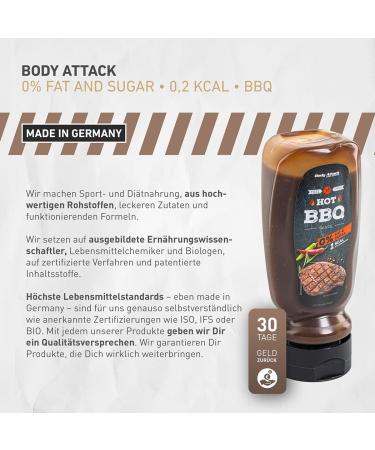 Body Attack BBQ Sauce - 0% Sugar & 0% Fat | Perfect for All Diets | 320ml (2 Pack) - International Shipping Available - Buy Online on GoSupps.com