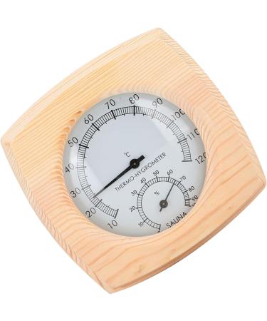 Buy Sauna Accessories: 5.19 Wood Digital Thermometer & Hygrometer - Perfect Humidity & Temperature Control - Buy Online on GoSupps.com