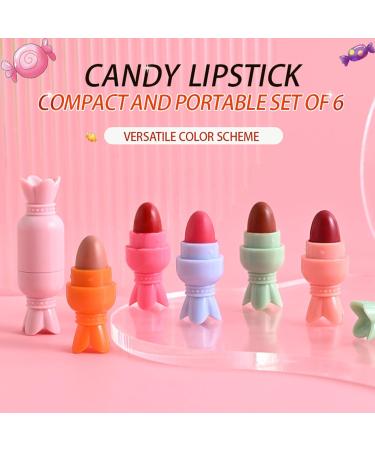 G n rique Makeup Lipstick Pills 6X Matte Candy Velvet Lipsticks Set High Pigmented Long-Lasting Lip Gloss Kit Compact Mini Lipstick Capsules for Dating Shopping and Looks - Buy Online on GoSupps.com