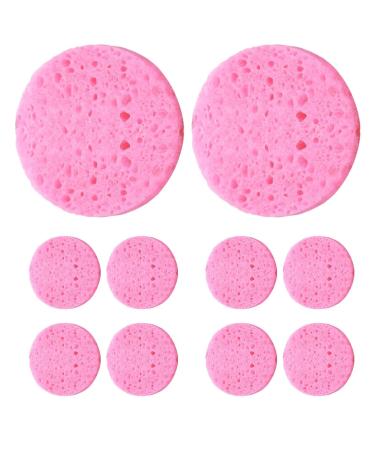 Face Wash Sponges - Natural Sponge Face Pads Skincare Sponges Makeup Remover Cellulose Facial Sponges Cosmetic Spa Sponges Face Washing Makeup Removal 10 Pieces