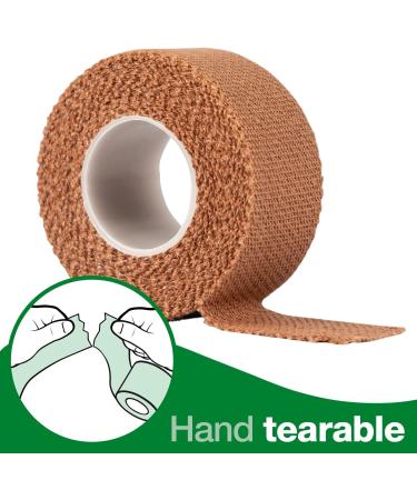 HypaBand EAB Fabric Strapping Tape - 2.5cm x 4.5m - Tan Small - Single Roll - Buy Online on GoSupps.com