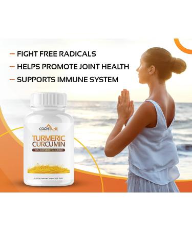 Organic Turmeric & Ginger Capsules with BioPerine - Joint & Digestive Support with 95% Curcuminoids - Immune Boost - Black Pepper Extract - Buy Online on GoSupps.com