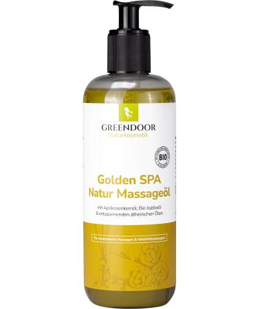 Greenendoor savings pack Massage oil Golden Spa 500ml natural-purity organic jojoba oil and apricot kernel oil oil for natural massage relaxing fragrance excellent body oil gifts