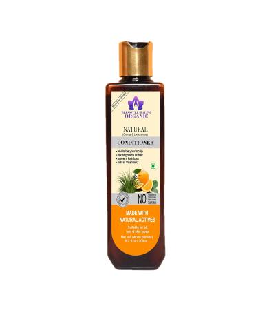 Blessfull Healing Organic Natural (Orange And Lemongrass) Natural Hair Conditioner 300 ml (Packing May Vary)