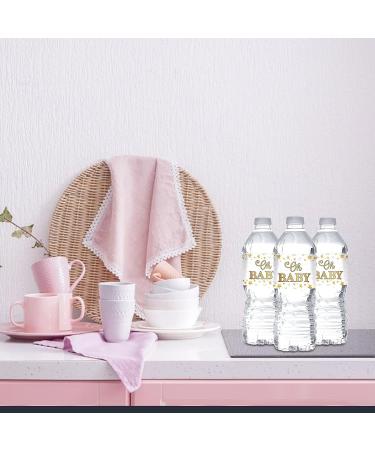MonMon & Craft Oh Baby Water Bottle Stickers - Gender Reveal, Baby Shower, 1st Birthday Party Supplies (Set of 32) - Buy Online on GoSupps.com