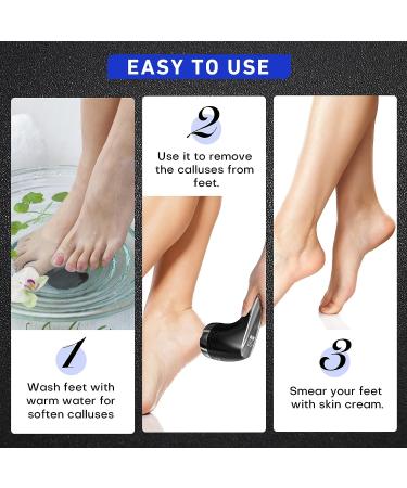 Electric Callus Remover with Dander Vacuum Cleaner | Professional Pedicure Tools Kit with 3 Rollers, 2 Speeds & LCD Display | Powerful Foot File for Dead Skin Removal - Foot Care Essential - Buy Online on GoSupps.com