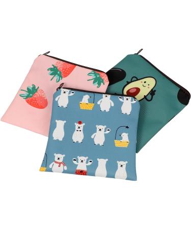 Healifty 6 Pcs Napkin Storage Bag Lipstick Holder Shaving Bag Mini Wallet Children's Coin Purse Period Pouch Women's Accessory Tampon Holder Organizer - Assorted Colors (2pcs) - 13X13CM - Buy Online on GoSupps.com