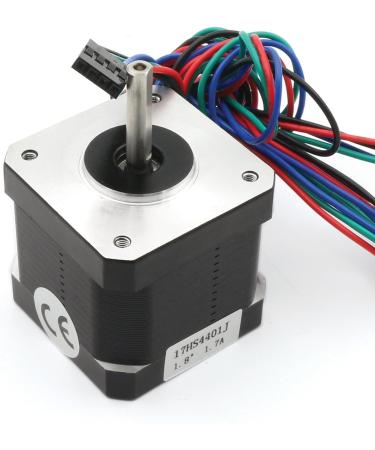5Pcs Nema 17 Stepper Motor 40mm 64oz-in 45Ncm 1.7A 1.8 degree 2 phase with 1M 4-pin Cable & Connector Bipolar 42 stepping motor for 3D Printer Hobby CNC Router Machine 17HS4401J - Buy Online on GoSupps.com