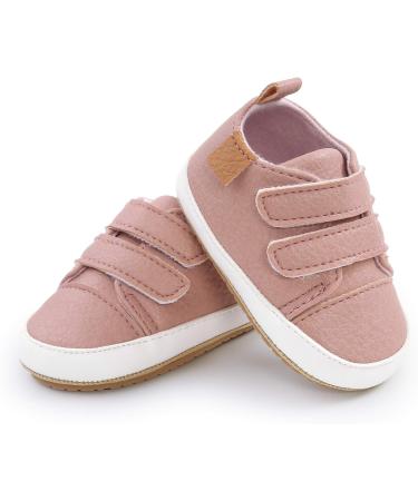 RVROVIC Baby Boys Girls Pink Oxford Loafer Flats | Anti-Slip Infant Toddler PU Leather Shoes 0-6 Months - Buy Online on GoSupps.com