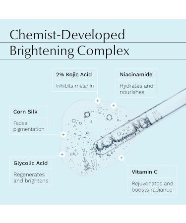 Kojic Acid Serum for Face - 2% Pure Kojic Acid with Ferulic Acid, Aloe Vera, Vitamin E - Skin Brightening Formula for Dark Spots, Discoloration, Hyperpigmentation - Buy Online on GoSupps.com
