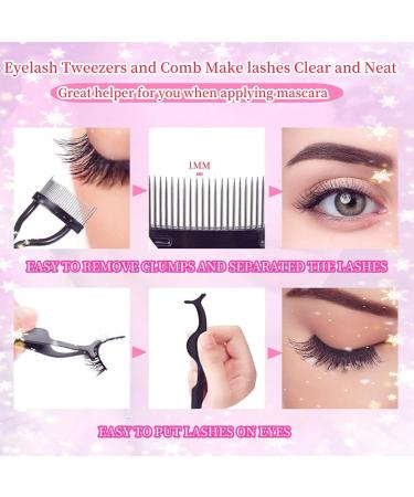 4 Piece Eyelash Curler Kit & Eyebrow Brush Set | Eyelash Comb Tweezers & Applicator Tool for Perfect Lashes - Shop Internationally - Buy Online on GoSupps.com