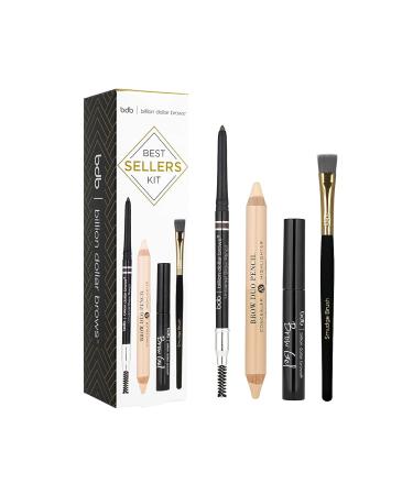 Billion Dollar Brows Best Sellers Kit: Universal Brow Pencil, Brow Duo Pencil, Brow Gel, and Smudge Brush for Defined Brows - Buy Online on GoSupps.com