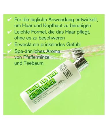 Vegan Peppermint & Tea Tree Oil Conditioner - Refreshing Moisture Shampoo for All Hair Types - Sulfate & Paraben-Free - 237ml | PETA Certified - Buy Online on GoSupps.com