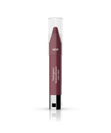 Neutrogena MoistureSmooth Color Stick for Lips Moisturizing and Conditioning Lipstick with a Balm-Like Formula Nourishing Shea Butter and Fruit Extracts 80 Rich Raisin .011 oz