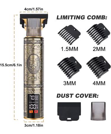 YOGINGO Professional Hair Trimmer for Men | Cordless Rechargeable with LCD Display | Zero Gapped Cutting | Grooming Kit Gifts - Buy Online on GoSupps.com
