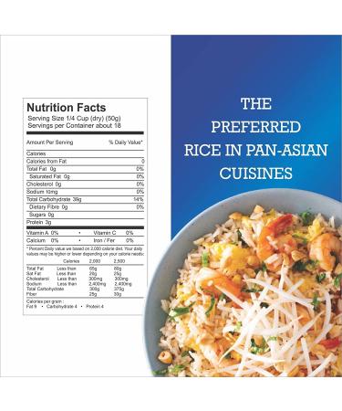 Royal Elephant Premium Thai Jasmine Rice 2lb - NON-GMO, Gluten-Free, Kosher & Cholesterol Free - Buy Online on GoSupps.com