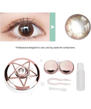 Buy Shipenophy Pentagram Contact Lens Case - Cute & Stylish Lens Container for Home & Travel (Pink) - International Shipping Available - Buy Online on GoSupps.com