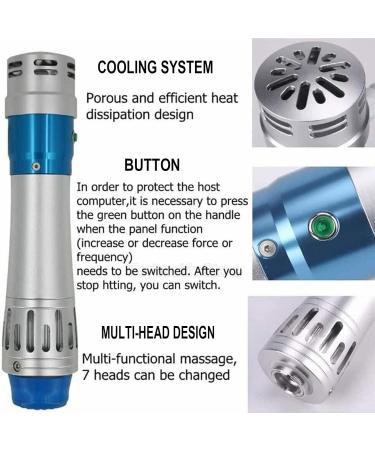 Lokori Base Shock Wave Therapy Massager - Muscle Relaxation & Joint Pain Relief Device with 7 Heads | International Shipping - Buy Online on GoSupps.com