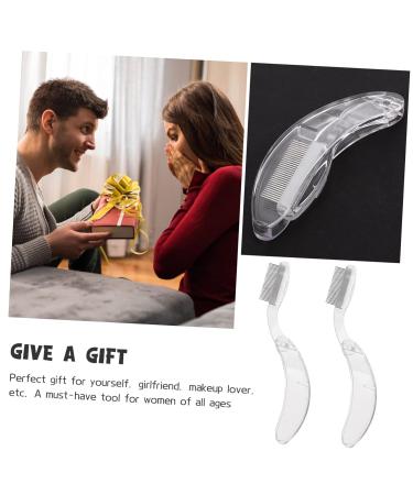 NOLITOY 4 Pcs Foldable Eyebrow Comb & Eyelash Beauty Tool - Reusable Stainless Steel Mascara & Lash Separator Brush - Portable Makeup Essentials - Buy Online on GoSupps.com