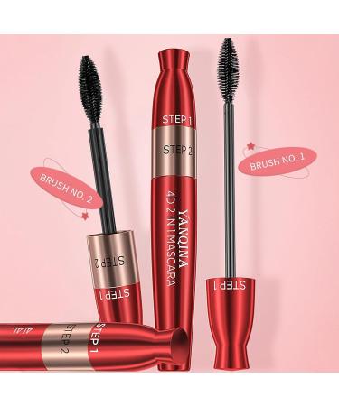 Fiber Mascara - Lengthening Tubing Mascara for Bold Volume with Dry Fiber Formula | Waterproof Black Fiber Mascara for Sensitive - Buy Online on GoSupps.com