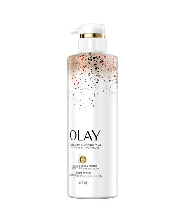 Olay Exfoliating & Moisturizing Body Wash with Sugar, Cocoa Butter, Vitamin B3 - 17.9 Fl Oz - Buy Online on GoSupps.com