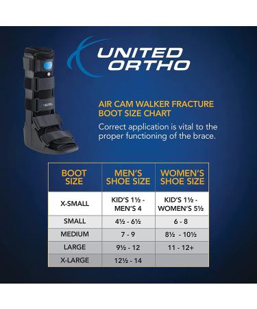 United Ortho Air Cam Walker Fracture Boot - Large, Black - Pack of 1 - Buy Online on GoSupps.com