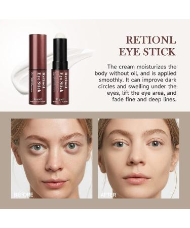 AKARY Skincare Retinol Eye Stick - Hydrating Cooling Balm for Dark Circles, Puffiness, Fine Lines, Bags - Skin Tightening Cream for Men & Women - 0.24oz - Buy Online on GoSupps.com