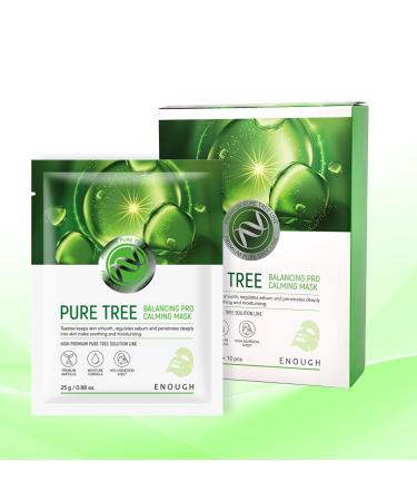 Buy Enough PRO Mask 10pcs - Premium Hydrating Sheet Masks with Plant Extracts | Pure Tree Balancing 1 Count (Pack of 10) - International Shipping Available - Buy Online on GoSupps.com
