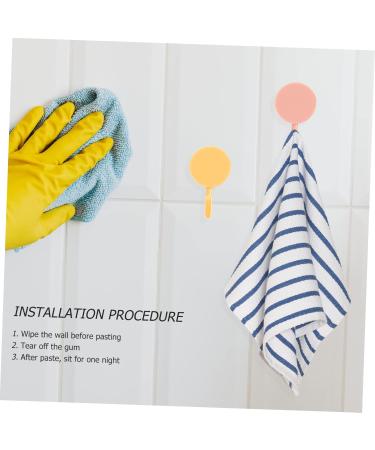 KONTONTY 30pcs Creative Hook Door Back Bag Storage Hooks Towel Hook Door Hooks Household Abs Wall Mount - Buy Online on GoSupps.com