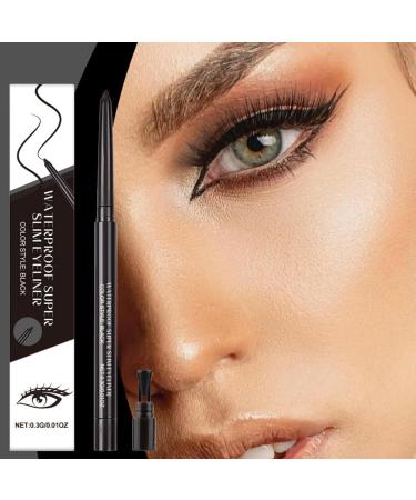 Eye PencilLong Lasting Water Resistant Makeup Eyeliner With Gel Texture Eye LinersFor Daily Use Eyebrow Definition Home Travel Women Professional Black - Buy Online on GoSupps.com