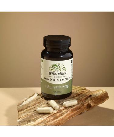 TERRA ORIGIN Healthy Mind and Memory Support Supplement | Cognitive Memory Matrix | Nootropic CDP Bacopa L-Tyrosine Huperzine A Ginko B12 | Non GMO Gluten Free Dairy Free | 30 Capsules - Buy Online on GoSupps.com