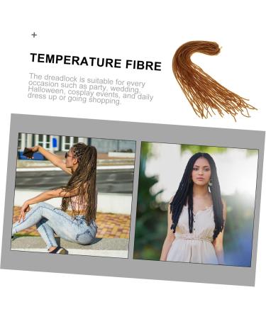 FOYTOKI Dirty Little Braids Double Ended Dreadlock Extensions Women Hairpiece Long Dreadlocks Fashion Hairpiece Dreadlocks Dreadlock Headband Wigs Hair Extensions Hair Wig Men Wig 90X8CM As Shown - Buy Online on GoSupps.com