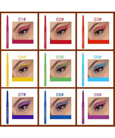 18-Piece Colorful Eyeliner Pen Set - Professional Waterproof Metallic and Glitter Eye and Lip Liner Kit for Women - Buy Online on GoSupps.com