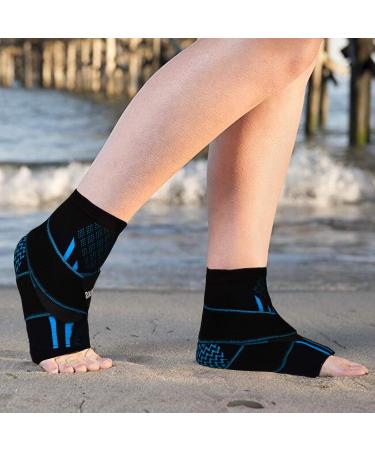 U-pick Relief Ankle Brace for Plantar Fasciitis & Heel Spur - Compression Sleeve for Achilles Tendonitis - Sports Brace for Basketball, Volleyball & Running - Black - Buy Online on GoSupps.com