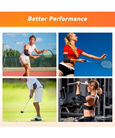 INDEEMAX Elbow Support for Men and Women Compression Sleeve for Tendonitis Arthritis Pain Relief Golfers/Tennis Elbow Support Strap for Weightlifting Sports Protection Pair XL XL Black-Pair - Buy Online on GoSupps.com