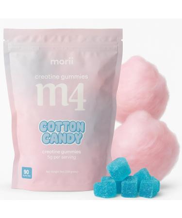 Morii- Creatine Monohydrate Gummies for Women 5 MG Per Serving | Muscle Strength Recovery Endurance for Women & Men (Cotton Candy) (90 Count)