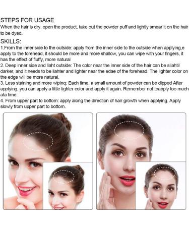  NSXAYIWE Hair Root Powder Grey Hair Touch Up Powder Ombre Hairline for Thinning Hair for Women Hair Root Touch-Up Powder Conceals (Dark Brown) - Buy Online on GoSupps.com