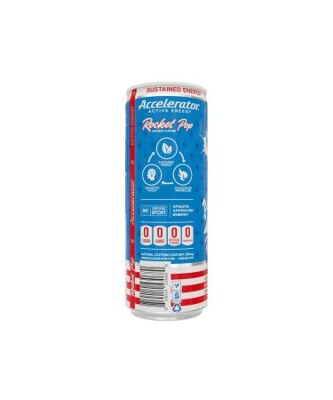 Accelerator Rocket Pop Energy Drink - 12 fl oz Can (Pack of 12) | Buy Internationally - Buy Online on GoSupps.com