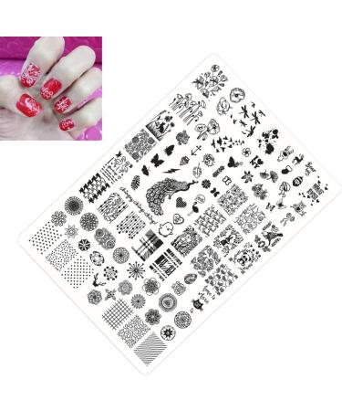 Nail Stamping Plate - Multi-Pattern Nail Art Template & Tool for Creative Designs | International Shipping - Buy Online on GoSupps.com