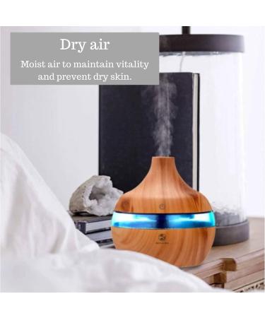 RECALMA 300ML Aroma Diffuser | Ultrasonic Humidifier & Oil Evaporator | 7-Color LED | BPA-Free for Home Office & Spa - Buy Online on GoSupps.com
