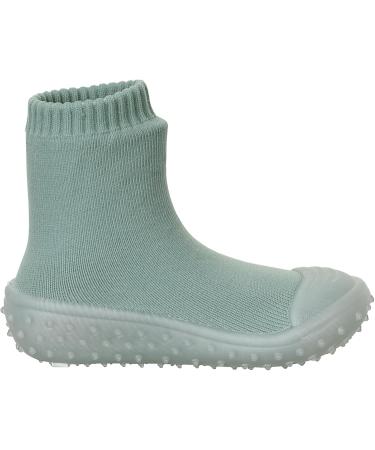 Sterntaler Adventure Socks Uni - Unisex Baby Socks with Rubber Sole | Single Color 21-22 Stone Green - Ideal for International Shipping - Buy Online on GoSupps.com