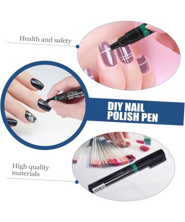 minkissy Pen DIY nail polish pen Nail Art DIY Tool nail tools Nail Art Accessory Nail Art Pen Nail Art Painting Pen Nail Drawing Tool plastic Accessories 3d Tools 12X1.2cm Green - Buy Online on GoSupps.com