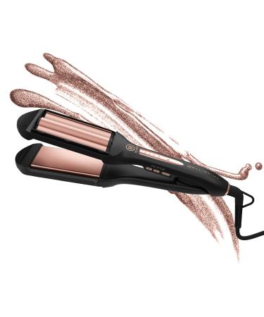 Bellissima My Pro 2-in-1 Straight and Waves Hair Styler B29 100 Double Profile Sleek Straight Hair or Beachy Waves Ceramic Technology 4 Variable Temperatures From 150 C to 210 C UK Plug 2-in-1 Straightener and Waves Hair Styler