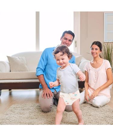 Ibasenice 2 STK Cotton Diapers for Girls | Premium Fabric Baby Diaper Pants | Soft Pure Cotton Gauze for Newborns - Buy Online on GoSupps.com