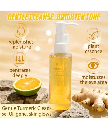 Dongcill Facial Mask with Turmeric and Vitamin C Set Vitamin C PeelOff Mask + Turmeric Facial Cleanser Cleansing Foam for a Radiant Complexion Against Dark Spots Against Acne - Buy Online on GoSupps.com