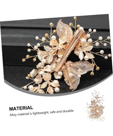 minkissy Flower Leaf Hairpin Bobby Pin Hair Accessory for Women Weeding Hair Clasp Wedding Hair Clip Metal Nail File Bobby Clip Lady Hair Barrette Bridal Accessories Rhinestone Girl Miss - Buy Online on GoSupps.com