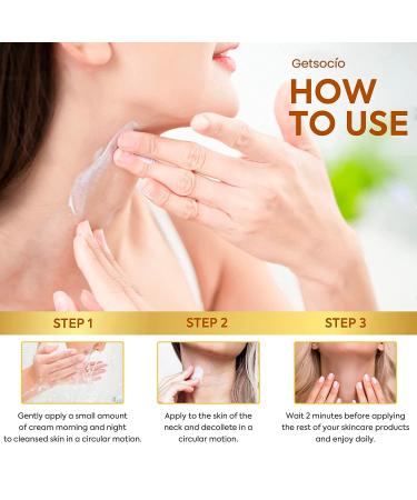 Neck Firming Cream - Anti-Aging Moisturizer with Retinol Collagen & Hyaluronic Acid for Instant Lift & Hydration - Best Wrinkle Cream for Women - Buy Online on GoSupps.com